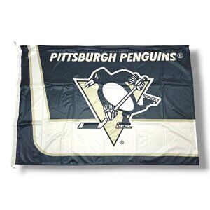 NHL Pittsburgh Penguins Team Logo Banner Indoor Outdoor Flag 42x28 Hockey NEW